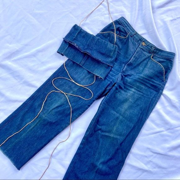 HP⭐️ Reworked 2 Piece Denim JouJou Jeans Set - Picture 1 of 16